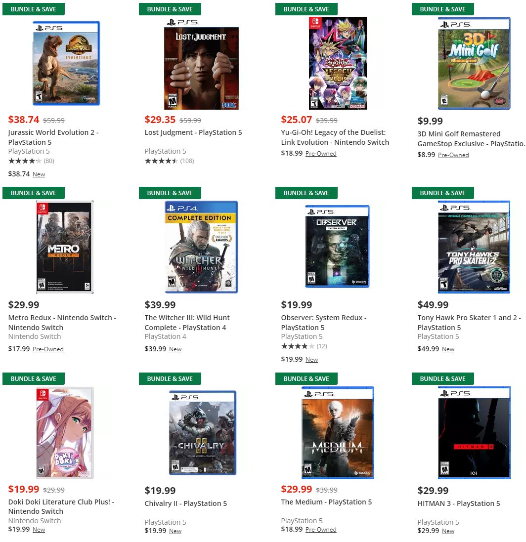 Wario64 on Twitter "Buy 2 Get 1 free select new games at GameStop