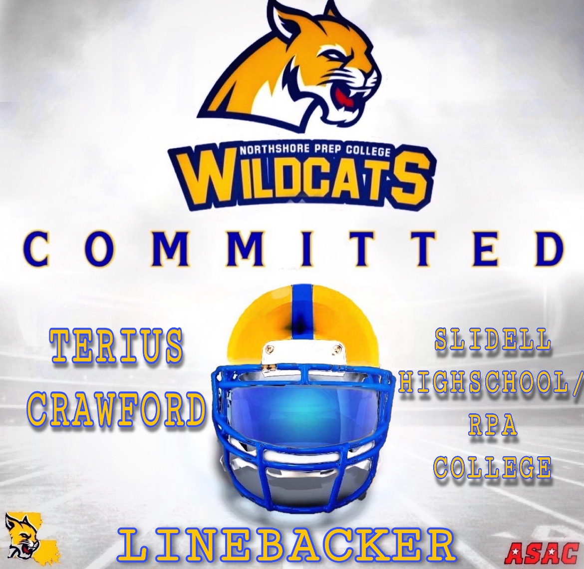 🚨COMMITMENT ALERT🚨
Excited to welcome <a href="/terius012/">T.</a> to the family!  Terius is an athletic Linebacker who excels in pass coverage, he can cover well &amp; make plays in both man &amp; zone coverage.  He's also a good off-ball Linebacker that can chase anyone down in the run game
#GeauxCats