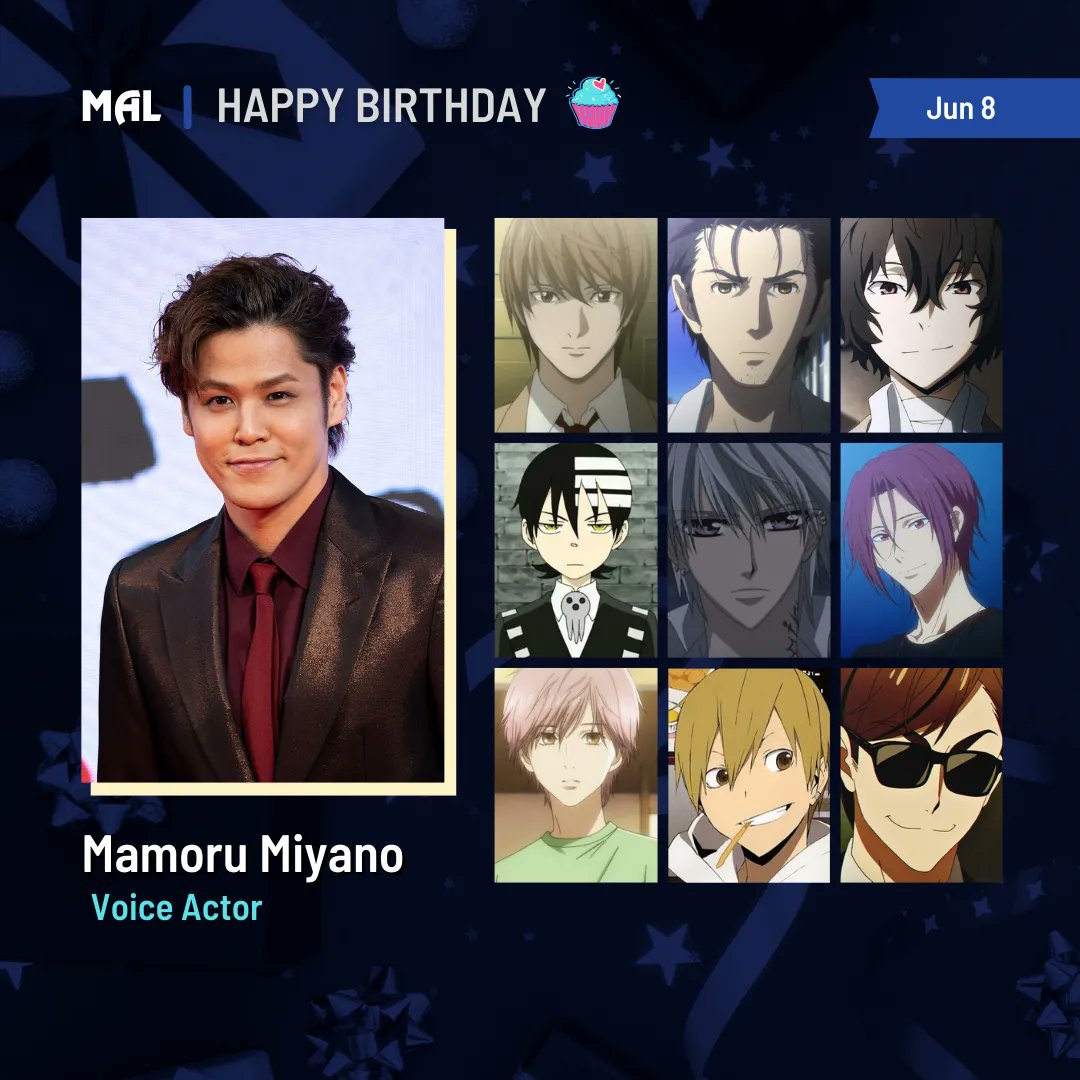 Happy Birthday to Mamoru Miyano! Full profile:  