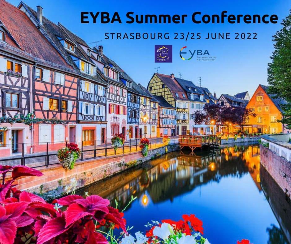Get your ticket for the EYBA Summer Conference &amp; AGM 2022 in Strasbourg!!! 

ttps://www.billetweb.fr/summer-conference-eyba