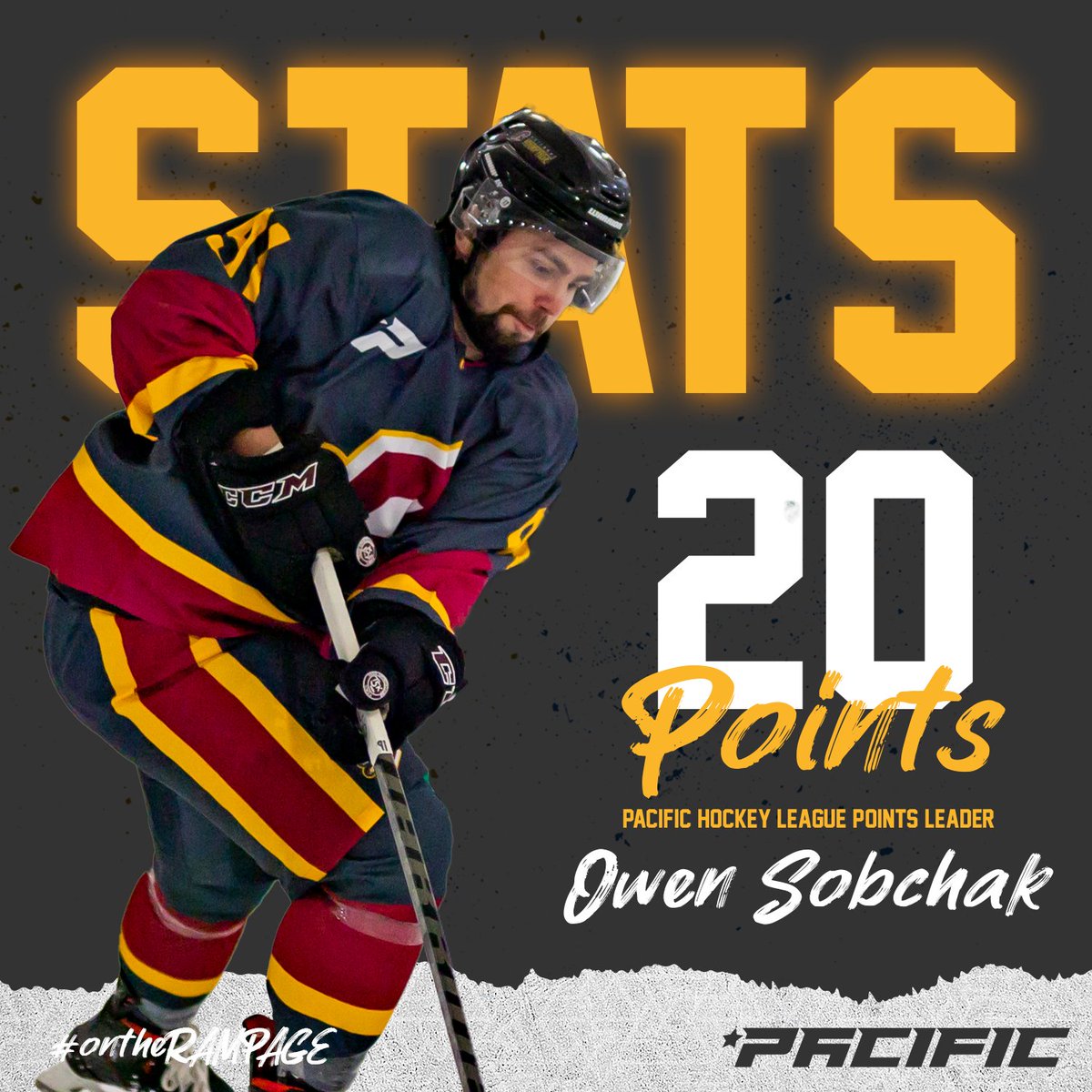 BrisbaneRampage's tweet photo. Your Overall Pacific Hockey League Points Leader OWEN SOBCHAK 🙌

Impressive numbers after just three rounds into the season:

🚨8 goals
🍎12 assists
📶 3.33 points per game

#ontheRAMPAGE

#hockey #icehockey #sports #sport #brisbane #queensland #australia https://t.co/PGKoVeR1EO