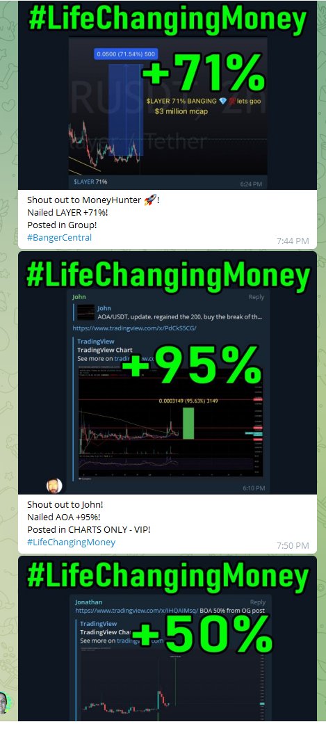 CryptoBTC_Chris's tweet photo. $200 ReTweet Bonus!
NO ONE hits #TheBANGERSlikeWeDo!

#BangersAreBornHereDAILY!
Count 'em NINE bangers!

Join my trading group today!
60% off group membership ends SOON
https://t.co/qgUSYrpMD5 https://t.co/ATAqfORr7W