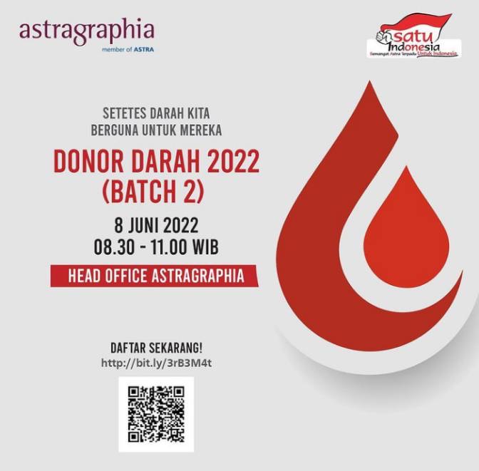 Blood4LifeID's tweet photo. #INFO #DonorDarah #Jakarta | 8 Juni 2022 | 08.30 - 11.00 WIB | Head Office Astragraphia.
Jl. Kramat Raya No. 43 | @EventJakartaCom https://t.co/Jbdv7yCB9Y
