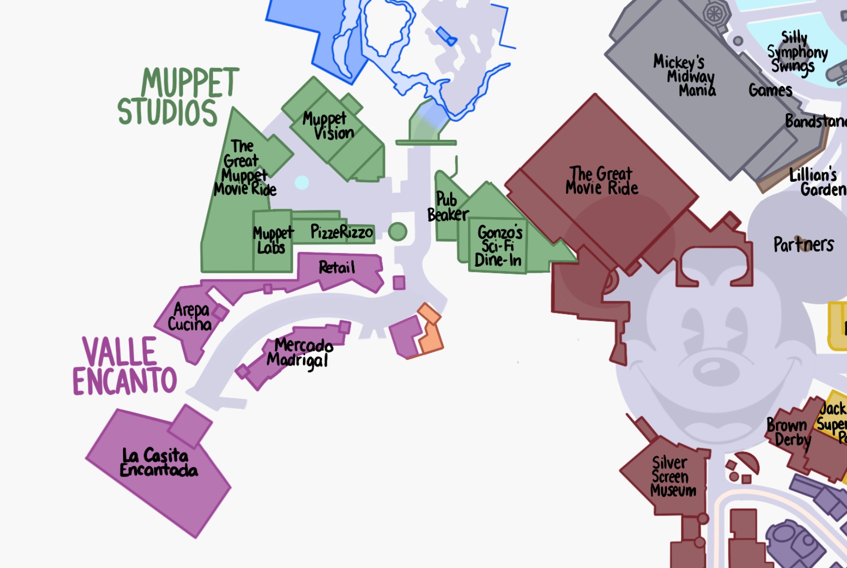 layout caesars palace map