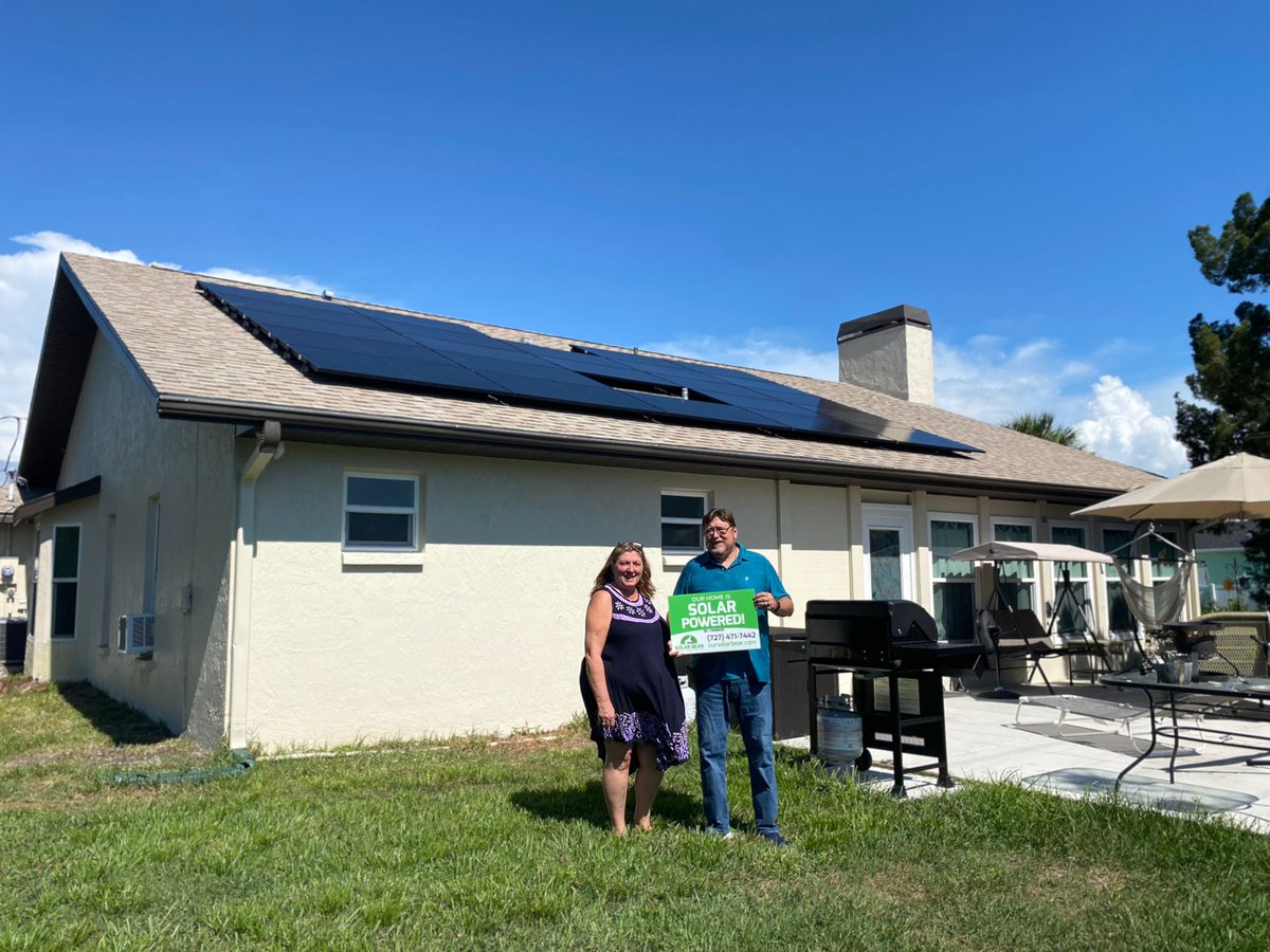 SolarBearCo's tweet photo. Another #Florida family rocking a new #solar installation! Do you see how excited they are to get rid of their power bill?
Find out what you can do to save! 💵💵 🌞 Contact us at 727- 471-7442
#BeautifulSolar #HowSolarShouldBe #SolarBear #Silfab #SolarPower #SolarEnergy https://t.co/GVHylHBe7u
