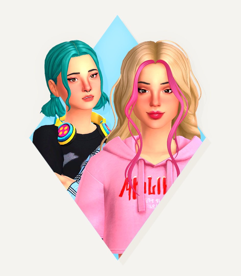 SimsToastyPout's tweet photo. Behr Sisters Makeover!💗💙
See Outfits here: https://t.co/QSAyIi0dAB
#simmers #sims4cas #Sims4 #Sims4Cc #sims4maxismatch #thesimmerssquad #ShowUsYourSims #TheSims4 #sims4gettogether #Behr https://t.co/niGpPuqNME