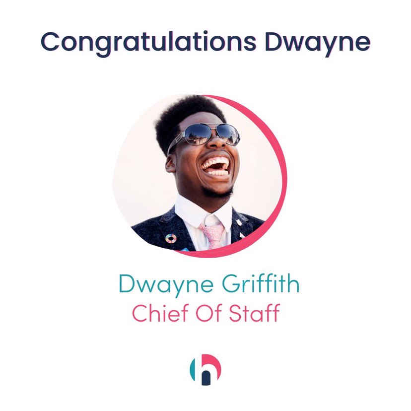 Congratulations @DwaynePGriffith for being promoted to Chief of Staff at Haevn. 
#teamhaevn #careernavigation
