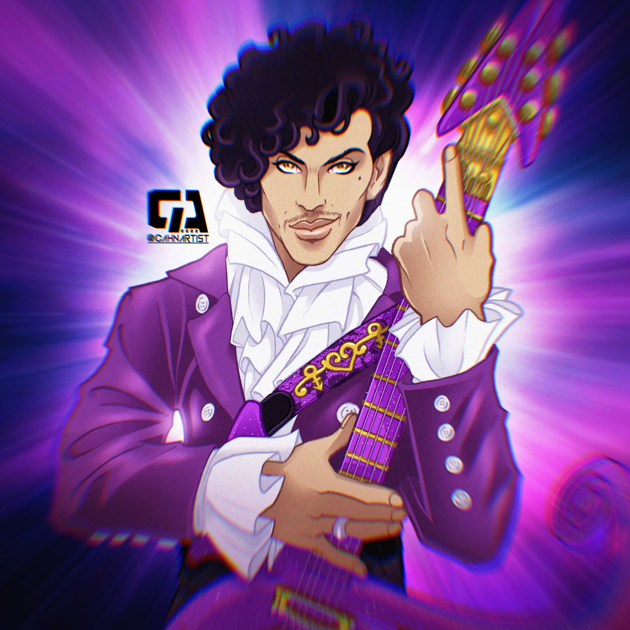 prince musician cartoon