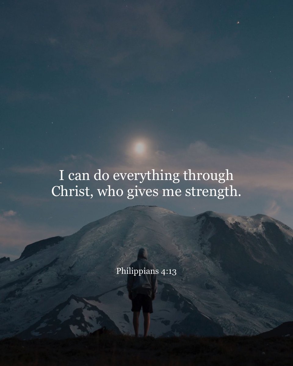 YouVersion's tweet photo. “I can do all this through him who gives me strength.”⠀ Philippians 4:13 https://t.co/Ns4fETcXCg