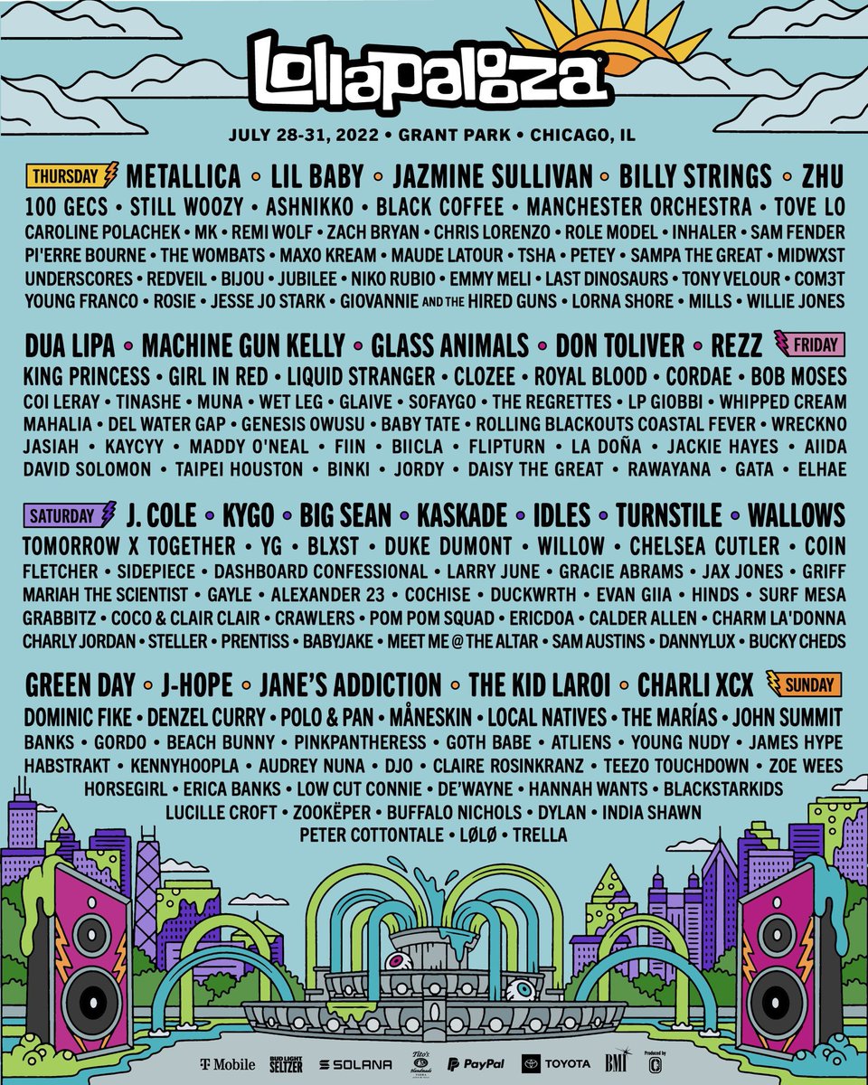 txtachievements's tweet image. .@TXT_members has been announced as one of the artists set to perform at Lollapalooza 2022 in Chicago.
