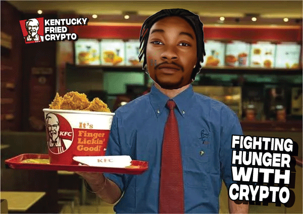 KFCryptoCoin's tweet photo. @KFC 
We are trying to gain some attention to our cause of giving tasty buckets of KFC to the needy and hungry! If the official KFC account retweets this we will pledge to give away 100 8-piece buckets to the needy and homeless shelters across the world!
@1goonrich @KFC_ES https://t.co/jFEODvxKOV