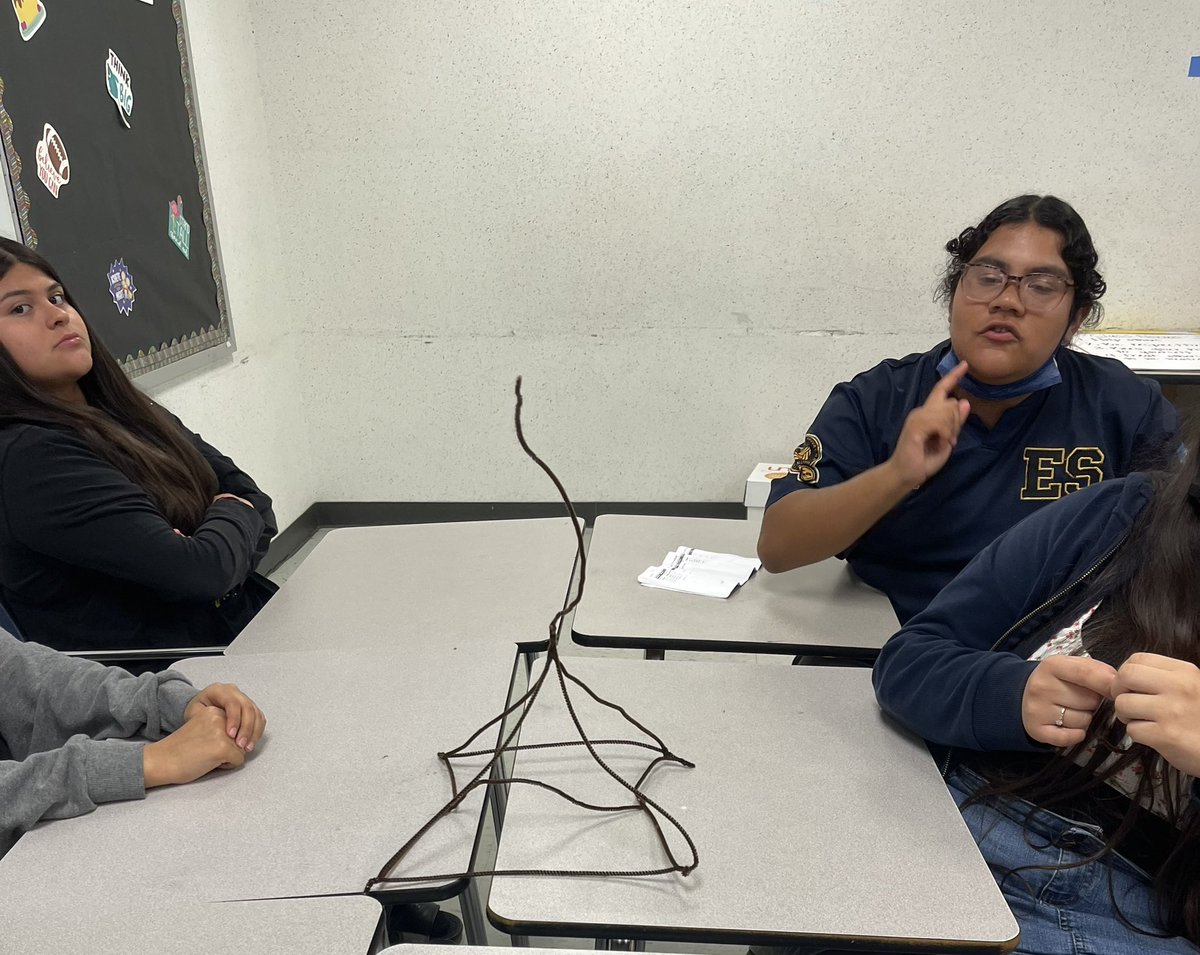 Mathlete429's tweet photo. Free-standing tower challenge @PlummerMS_AISD @lmamerson @TRod_Math13 #teamblaze #summerpowergames #middleschoolmatters #mathforward https://t.co/phPxZ8sWIT