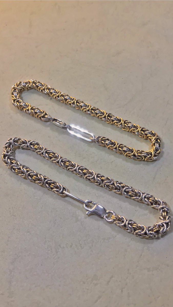 PicidaeW's tweet photo. “ Mixed Metals “ 
Sterling silver , Brass &amp; Byzantine fantasy. 
#silverjewelry #brassjewelry #copperjewelry #handmadejewelry #byzantine #minimalist #minimal #pridefullyhandmadeinsudan #handmadebracelet #handcrafted #mixedmetaljewelry #silversmith #coppersmith https://t.co/uqun9qLccw