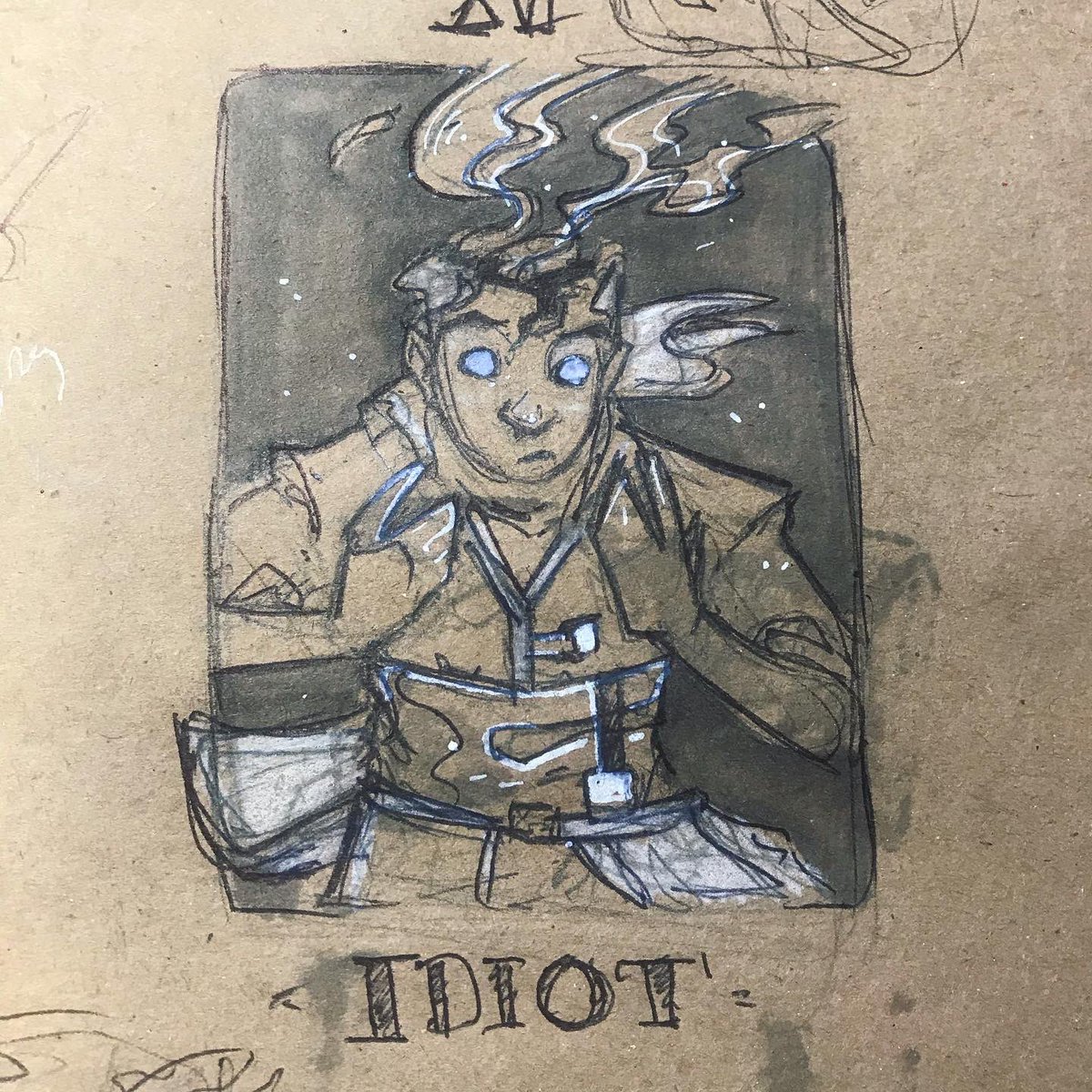 Kalegiro's tweet photo. Color comp for “Idiot” from the Deck of Many
#dnd #deckofmany https://t.co/Ub2XpyQRDM