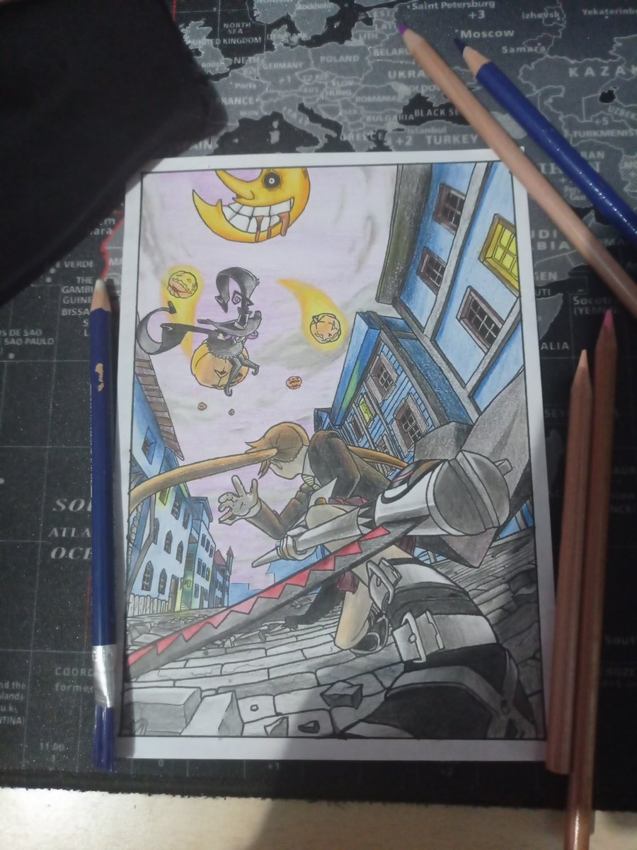 franky_RT_'s tweet photo. #draw #drawing #anime #souleater #colors #pencil #polychromos #MakaAlbarn #Blair #Burea #MakaAruban #manga #ReDrawPhe https://t.co/O0pgOdP5gC