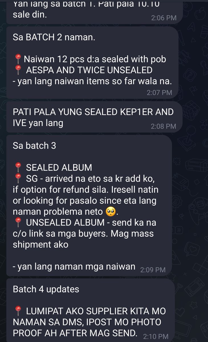 GgukieCustomer's tweet photo. QUICK UPDATES PO, WILL LAPAG PO YUNG PER ALBUMS UPDATE SA BATCH 3. DI KO PO NA POST KAHAPON, PASENSYA NA PO.

- ADMIN NICOLE 😶‍🌫️ https://t.co/du3642xs2B
