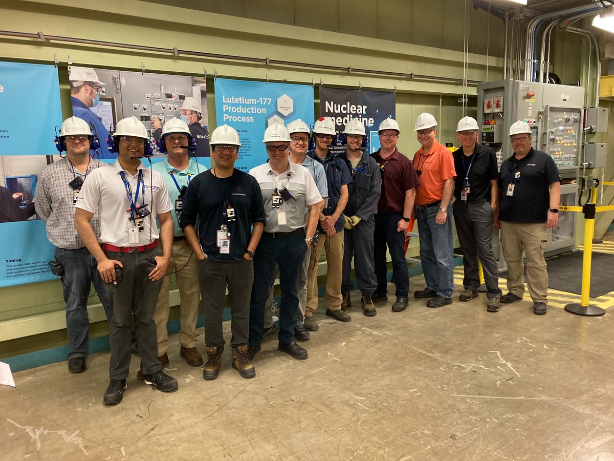 jscongack's tweet photo. Great to spend time this morning with the crews at Bruce B working on two important medical isotope projects advancing the World supply of Lu-177 and Co-60. Great teamwork between @Bruce_Power @KINECTRICS @Framatome_CA @NordionInc https://t.co/gF8sC5C7oR