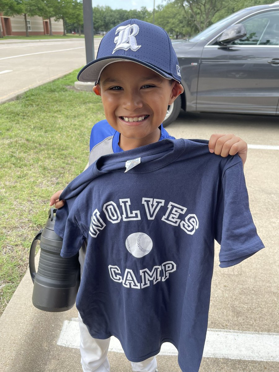 mrs_jammartinez's tweet photo. Happiest kid ever! Two fun mornings at Ranchview Baseball camp to start off his summer break!! ⚾️ 
Thank you @WolfPackBSB! @CFBISD @CFBathletics https://t.co/qiV0zz4W5T