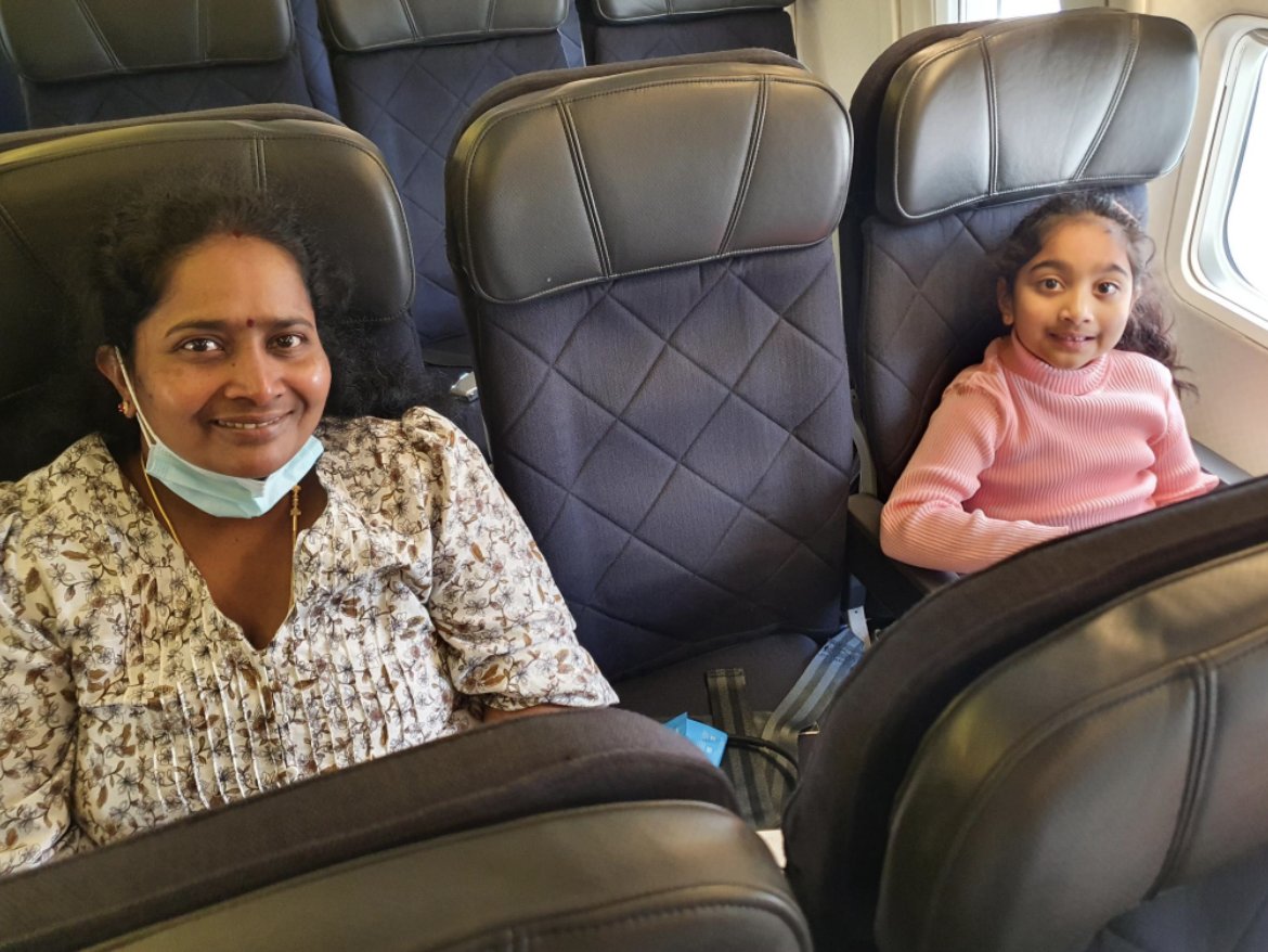 "Me and my family are very happy to start our journey back to my community in Bilo. Thank you to all [of you people in] Perth, thanks. Love you Perth." - Priya Nadesaslingam. #HomeToBilo