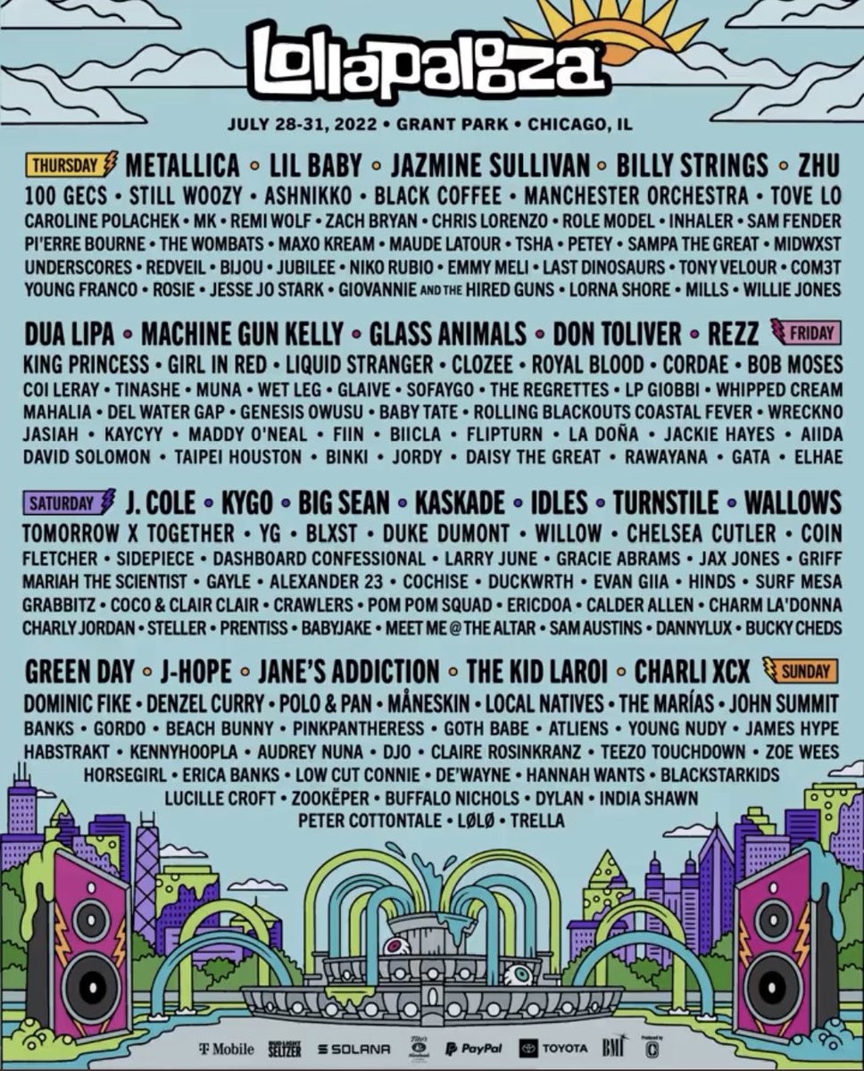 heeseungcokr's tweet photo. “I’m happy to welcome J-Hope and Tomorrow x Together into the Lollapalooza family,” said Lollapalooza founder, Perry Farrell. “These artists have been given great gifts in communication.Their global audience speak different languages but possess an intense passion for their music https://t.co/w2FG3EtYiC