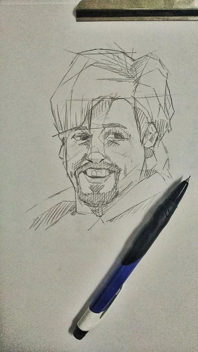 MichayDOTblend's tweet photo. I had forgotten that I had Twitter (I don't even know how it deals)🤣🤣 #Sketch #TraditionalArt #Portrait #Zohan https://t.co/7voTJ50hsA