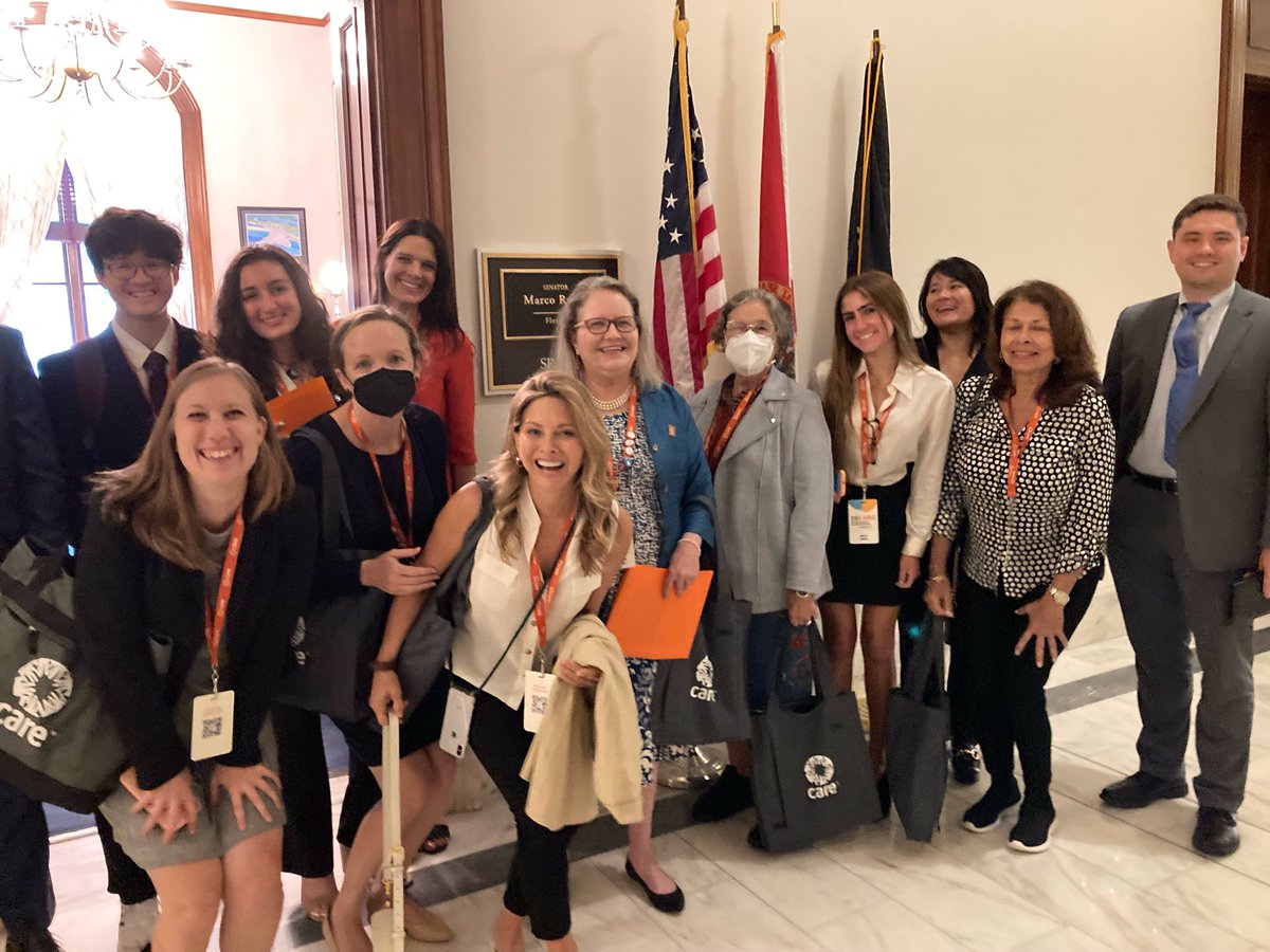 alixg1's tweet photo. Just met with @SenRubioPress office to discuss how they can help fight global #hunger by reauthorizing the Global Food Security Act, and fight global poverty w/
robust funding. @CARE’s #CARECon in action #EndHunger Thank you Alex and Will! https://t.co/fLkMGweR39
