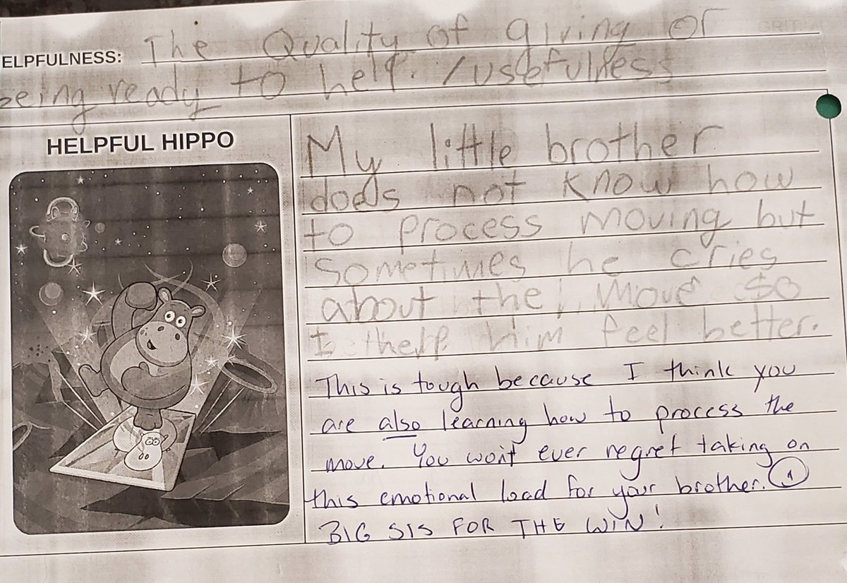 senseichris85's tweet photo. #helpfulhippo in the house 🏠 tonight!!
@veefriends is helping me learn my students better, helping them reflect on their behaviours, and getting them to write meaningfully almost every day. Grateful 🙏 https://t.co/uohBXUEIuD