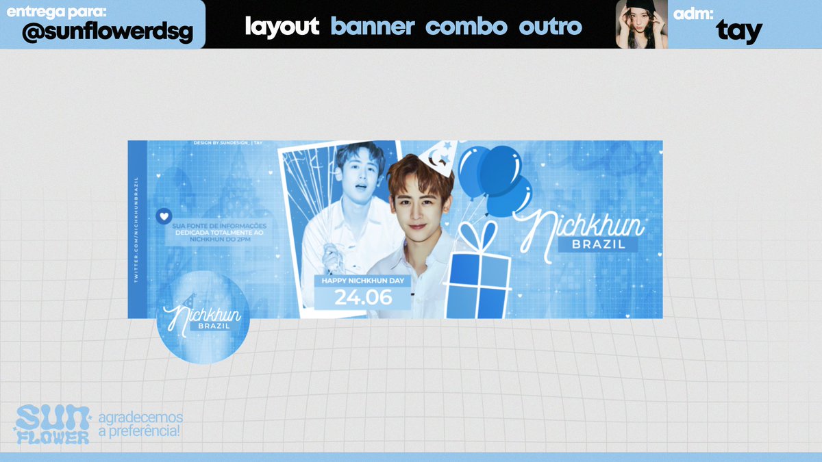 SunDesign_'s tweet image. Entrega para: @NichkhunBrazil
Obrigada pela preferência.
Adm: Tay