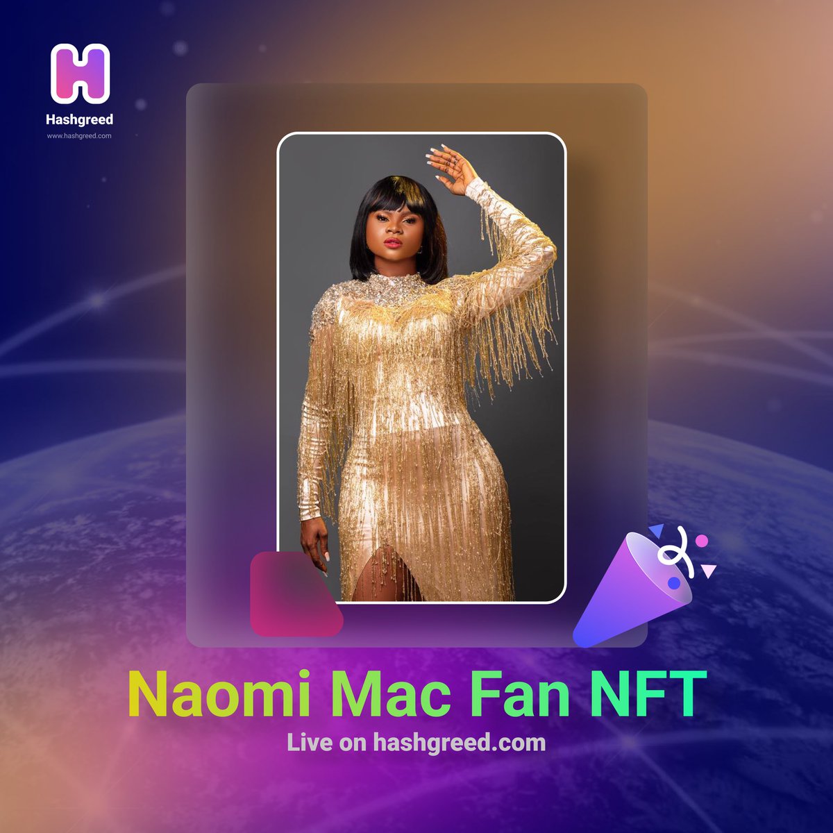 hashgreed's tweet photo. Africaβs First Female Celebrity NFT is live on Hashgreed under Music/Events NFTs section. Mind blowing benefits. See how to get yours on https://t.co/1C8GrUkaoD
@theNaomiMac
#Hashgreed #KSS #Africa #FanNFT https://t.co/Jho7Ys7Yq2