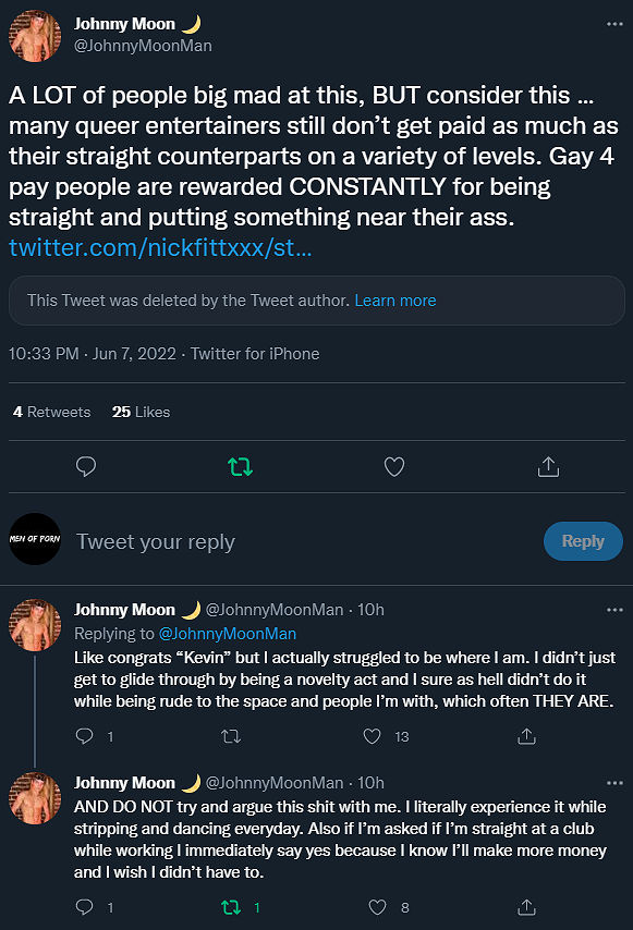 🏳️‍🌈 MenOfPorn.blog on Twitter: "Johnny Moon “Gay 4 pay people are