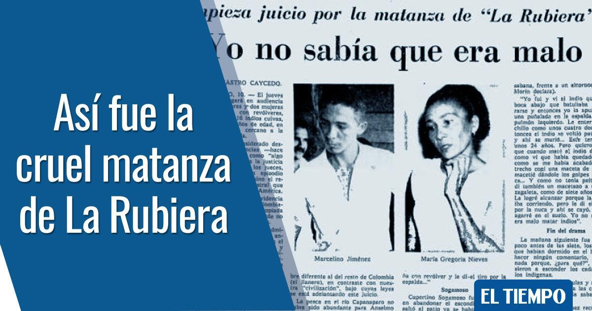Recorte histórico de prensa sobre el juicio por la masacre de La Rubiera.