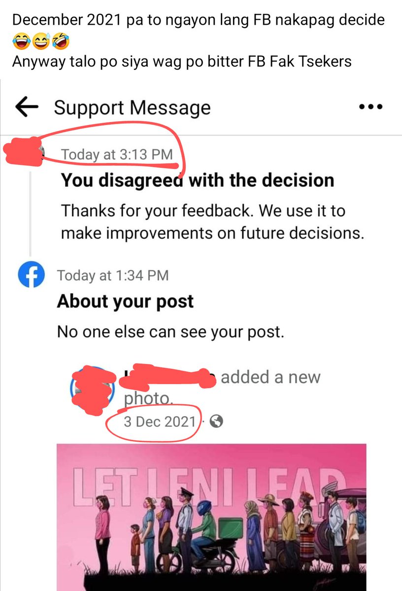 n4n4daim3's tweet photo. Post ng friend ko sa facebook.
He shared a satirical post in Dec 2021.
Got fact checked yesterday π€¦π»ββοΈ
Fack you Fact checkers cRappler and Pera Files ππ½ππ½ππ½
#IssuesPH https://t.co/INHfLBuowj