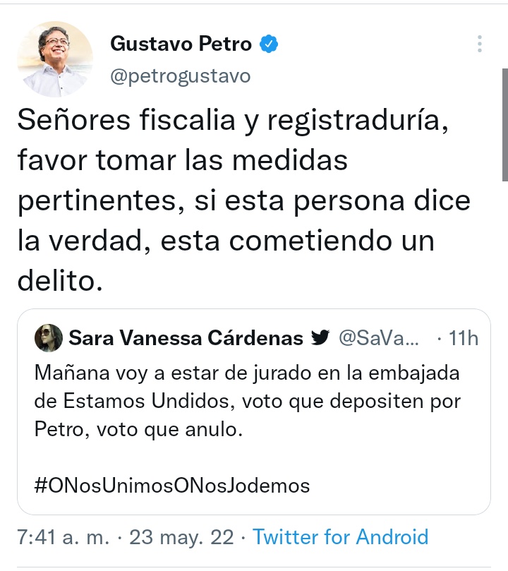SaVanessCa's tweet image. Para la muestra un botón.