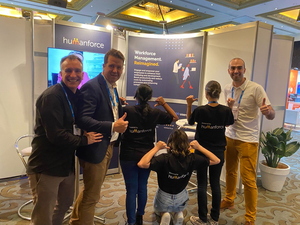 HumanforceHQ's tweet photo. Today and tomorrow, we’ll be at HR Innovation & Tech Fest NZ, themed around the Future of Work! Stop past the Humanforce stand and chat with our team to see how technology can help your organisation in this era of workplace transformation. #Humanforce #HRTechFest https://t.co/WCDyDSnJPw