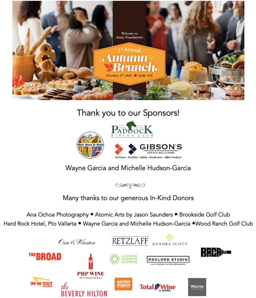 AmityFoundation's tweet photo. Thank you to all of our supporters for their contributions! #AmityFoundation
#brunch #fundraiser #support #Autumn
Register to attend and purchase your tickets here: https://t.co/kAvcC8cztd https://t.co/LVhXcI9FV5