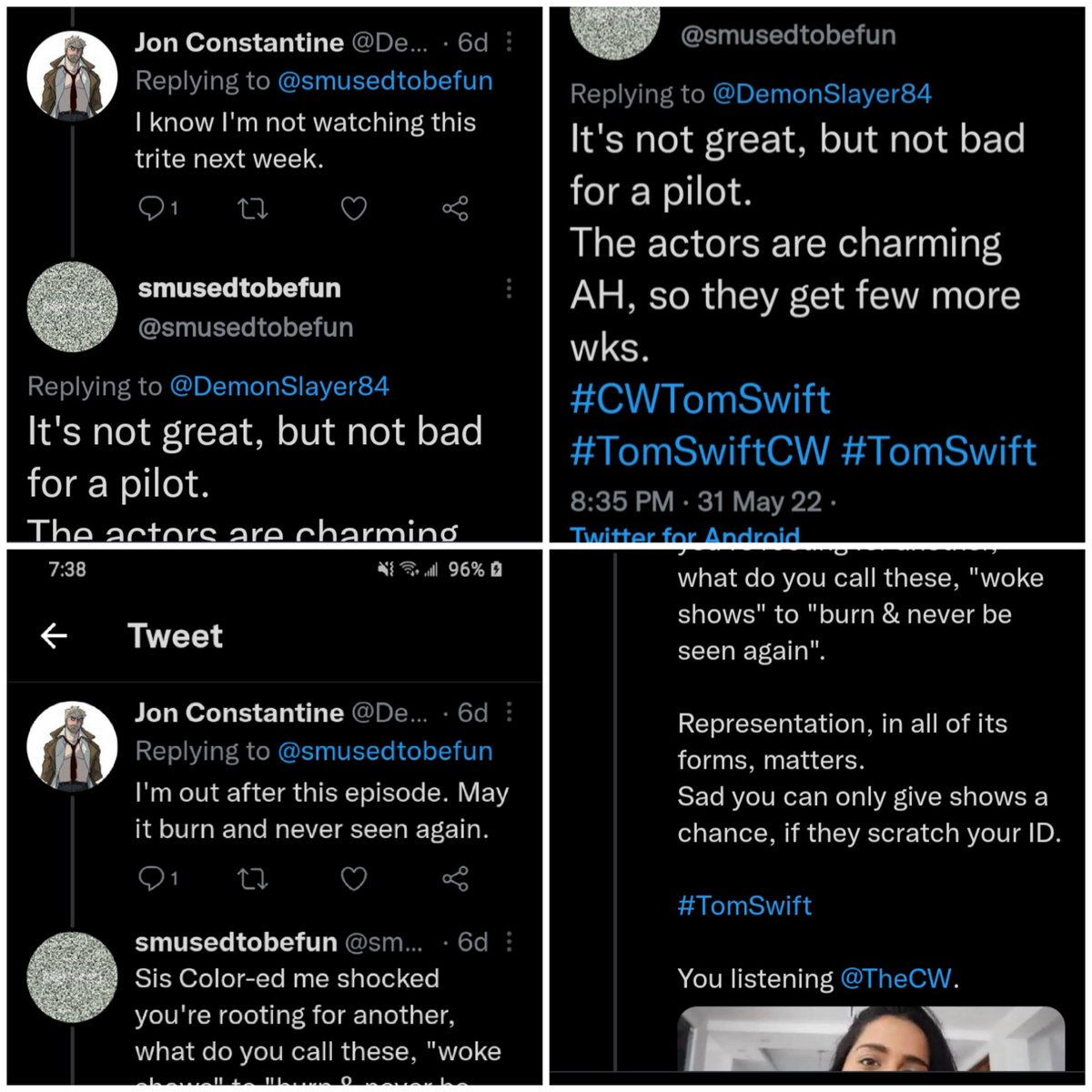 smusedtobefun's tweet image. Don&apos;t play w/me! 
#TomSwift #TomSwiftCW #CWTomSwift