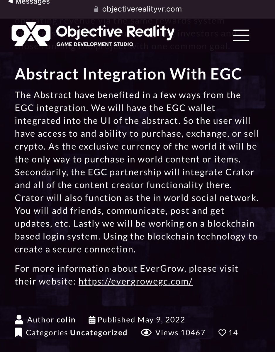 PaulTreffx's tweet photo. If you don’t quite get where the $EGC ecosystem is headed, here is a little info on how we plan to integrate into the metaverse via our partners @_TheAbstract_VR @evergrowcoinEGC https://t.co/LSKkZZIOwi