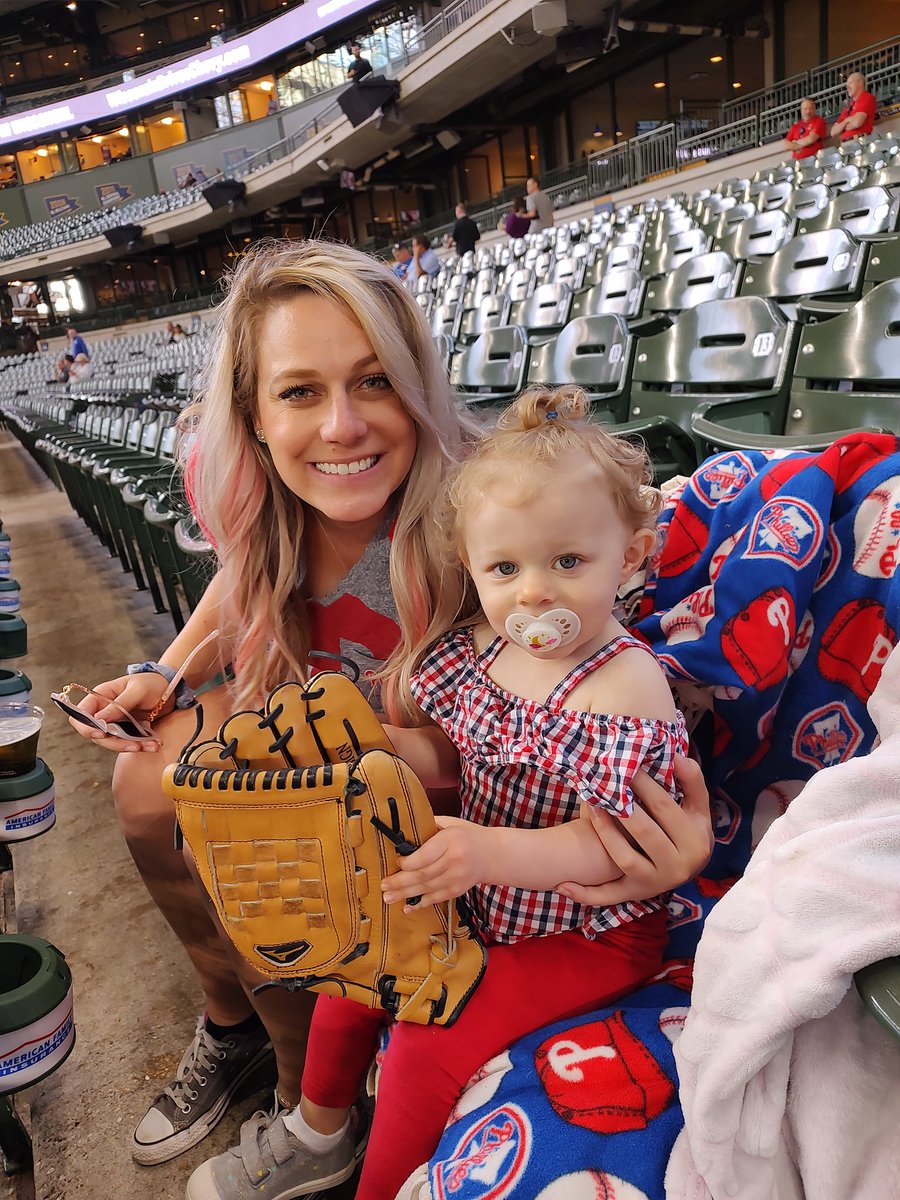 NiceShotShooter's tweet photo. Huge thanks to @bryson_stott10 for tossing our little Phanatic a ball today! Let's Go @Phillies!!  #RingTheBell #Phillies https://t.co/ixnTtZCcS7