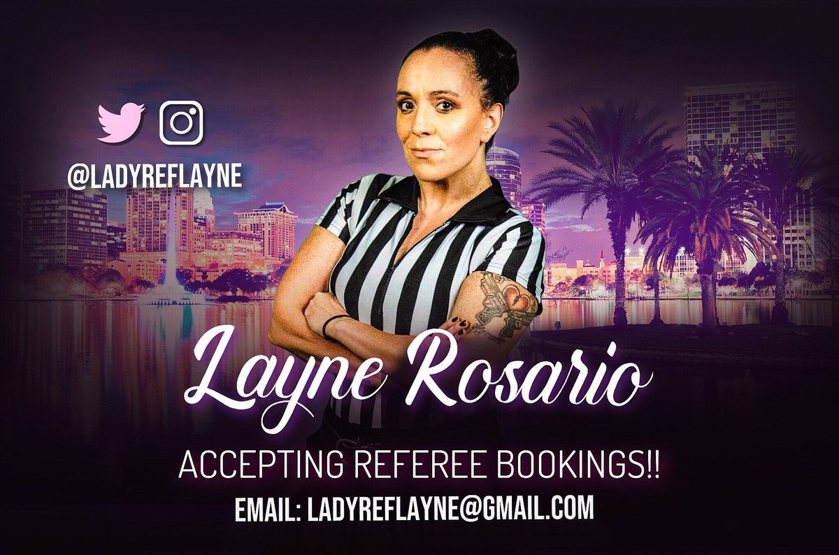 WRESTLING PROMOTIONS!!!!!! book the Derby Doll @LatinaRefLayne for your next show! e-mail at LadyRefLayne@GMail.com