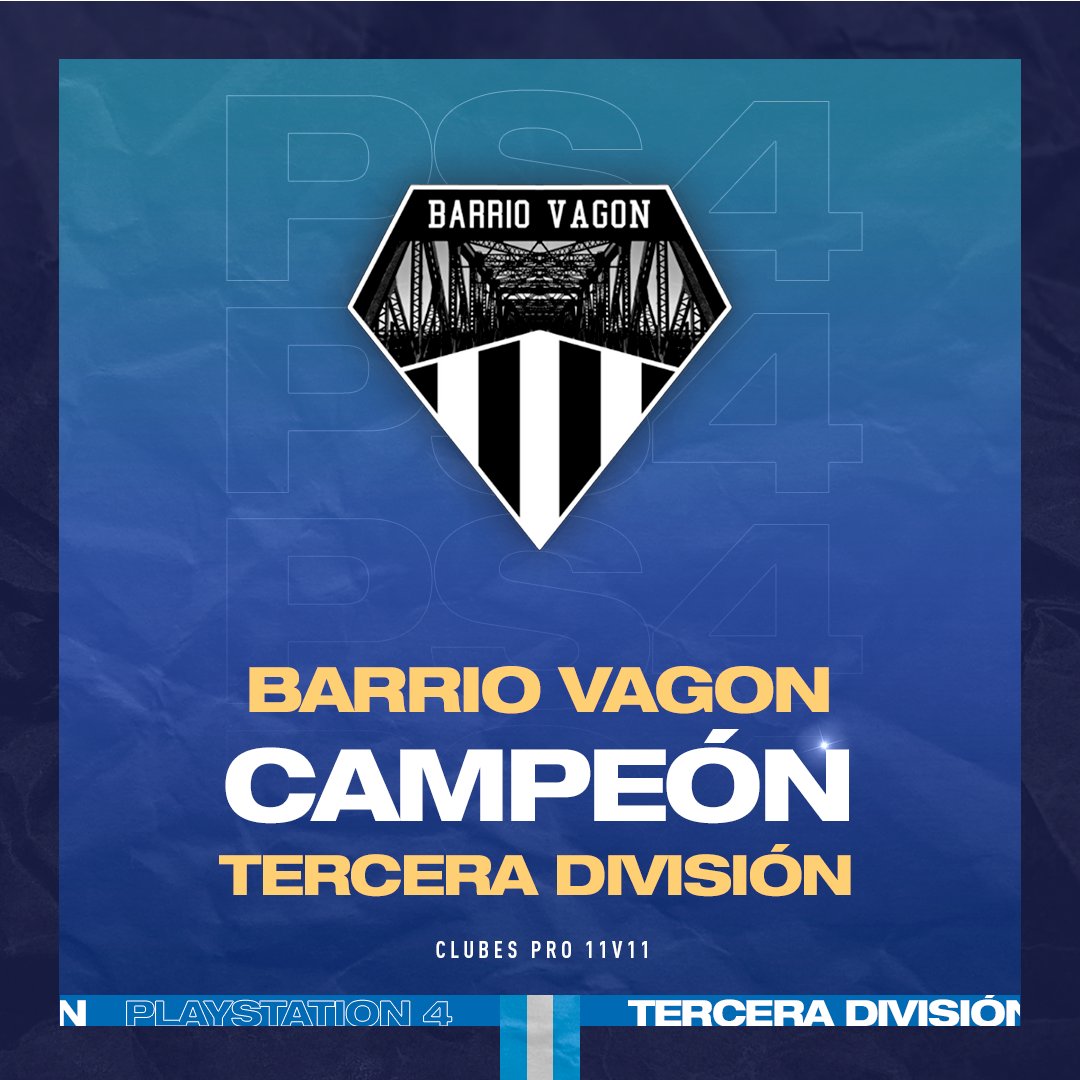 CAMPEONES | #IESATercera🏆

<a href="/BarrioVagon/">Barrio Vagón</a> en un cierre muy ajustado consigue el ascenso y quiere demostrar que no fue casualidad

➡️ 19 PJ (15G - 2E - 2P)
➡️ +29 DG (42 GF - 13 GC)
⚽️ JUANLANDRO (16 Goles)
👟 FRANCOMARZOCCHI (9 Asistencias)

#IESATemporada19