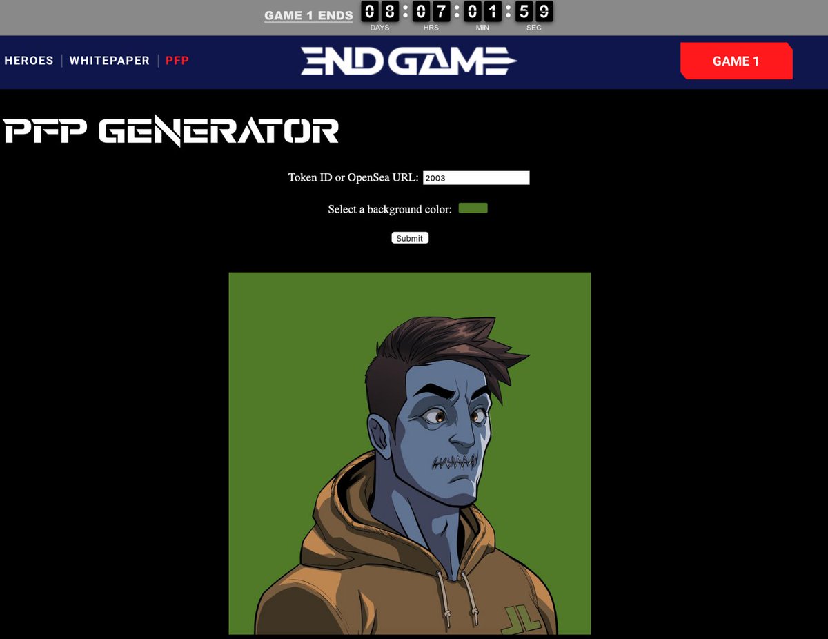 End Game tweet media