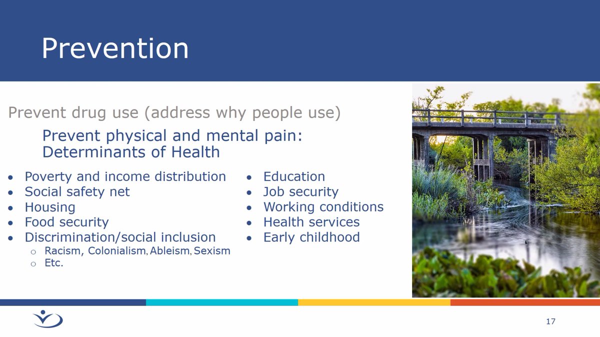 bccfe's tweet photo. While #BOOSTqi approaches many of the downstream effects of #OUD and the continuum of substance use care, Dr. Fenton pressed that the healthcare system needs to equally look upstream to address the preventative reasons why people use substances. https://t.co/Eg0utyB7n5