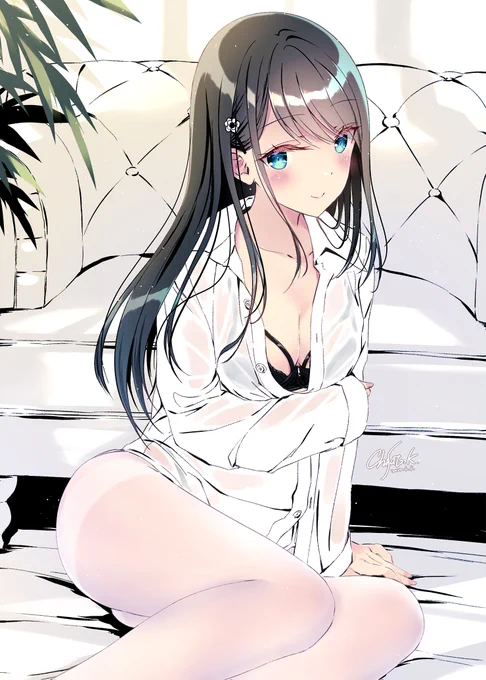 毎週うちに遊びにくる隣の小悪魔ちゃん13
シャツお借りしてます♡ 