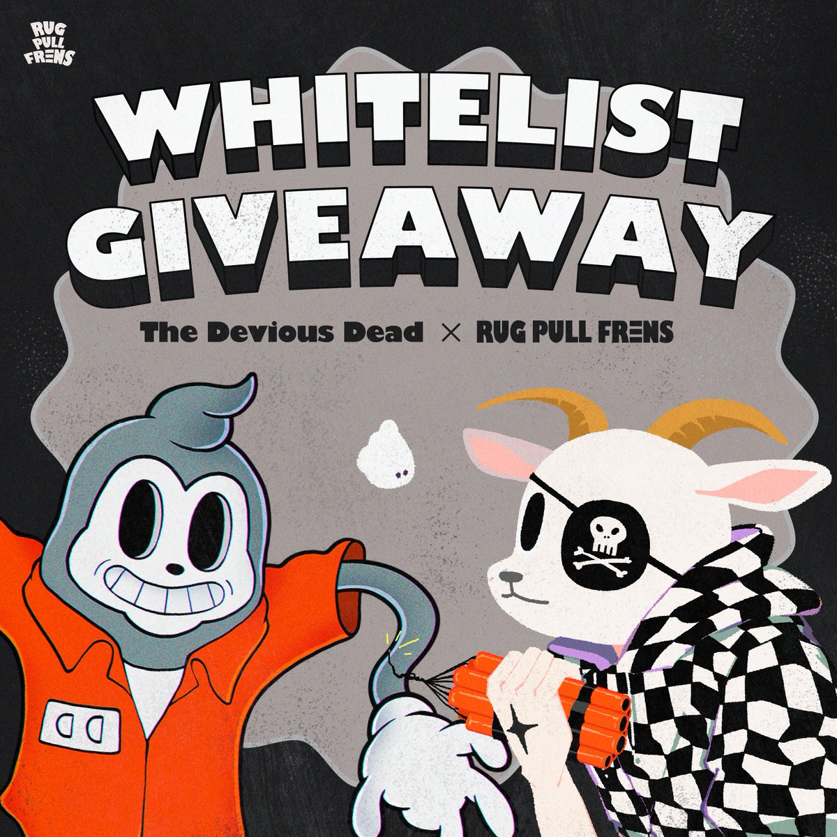 RaibbitHole's tweet photo. 🎉The Devious Dead WL GIVEAWAY🎉

5 WL spots

To Enter 
1️⃣ Like &amp; RT
2️⃣ Follow @rugpullfrens &amp; @Devious_DeadNFT 
3️⃣ Tag 3 friends
4️⃣ Join https://t.co/qovCnqzXfW

Ends in 48 hours ⏰ 
#Giveaway https://t.co/SUEiHUon3m