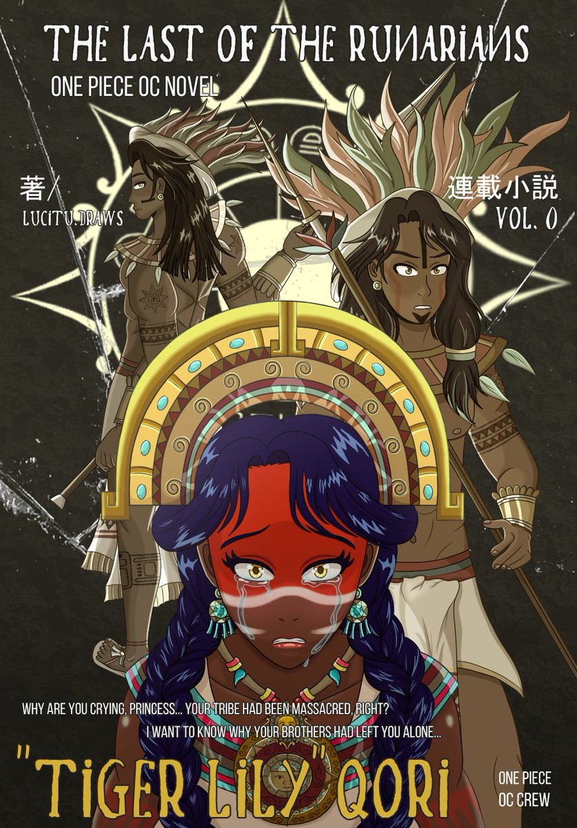 LucyTutayart's tweet photo. So here is my cover that I've done from an event from @onepiece_oc_crew on Instagram. Here's Qori, the lost princess of the Runarians. π
#ONEPIECE #OnePieceOC #NativeCharacter #Anime #Inca #Mayan #Aztec #OriginalCharacter #NovelCover #ClipStudioPaint #Photoshop https://t.co/StFKbBREHB