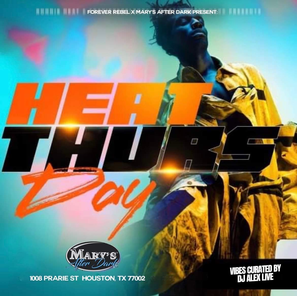 HezRebellious's tweet photo. Forever Rebel X Mary’s After Dark present:
An All New Episode of Heat Thursday
Celebrating the HEAT sign Gemini! We’re most definitely going UP aallllll Gemini season!
Vibes curated by DJ Alex Live
10pm-2am
At the ALL NEW
HAMBURGER MARY’S
1008 Prarie st
#ForeverHeat ❤️🔥 https://t.co/pFXyft0prS