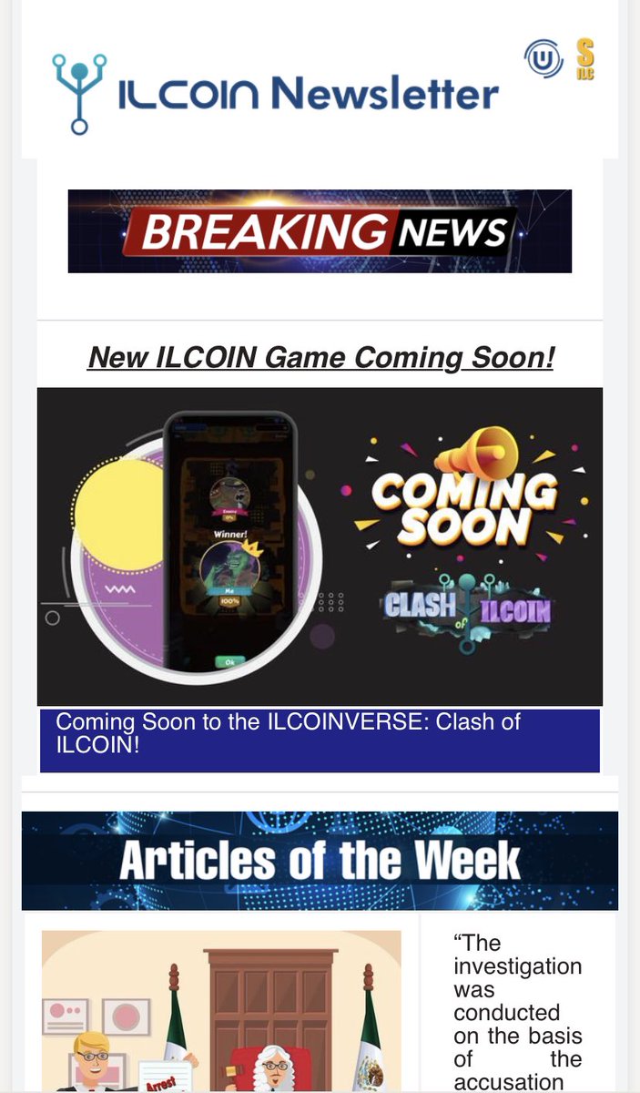 Ilcoin_B_P's tweet photo. Did you miss any news about #ILCOIN #WILC or #SILC? Subscribe to our newsletter and find out about the most important news of the week! 

https://t.co/lTYFzrQEXX https://t.co/KktgJOGe6J