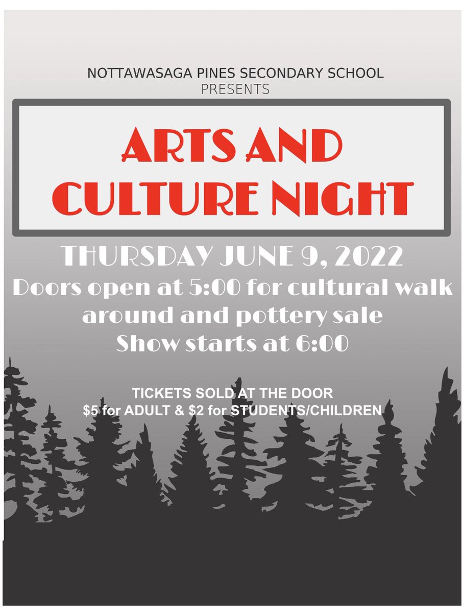 Arts Night is BACK! Come support NPSS Arts this Thursday at 5pm! Tickets at the door! 💃 🕺 🎭 🎵 🖼 <a href="/NPSSArts/">NPSS Arts</a> <a href="/NPSSnews/">Nottawasaga Pines</a> <a href="/npssdance/">NPSS DANCE</a> <a href="/NPSSMusic/">NPSS Music</a>