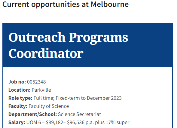HaydenDaltonGeo's tweet photo. 🚨And now my job is available!🚨but new and expanded for more fun! 

This is a great opportunity to lead the @SciMelb branch of @In2science but also support the other amazing outreach programs run in the Faculty of Science.

Feel free to reach out!
🔗👉https://t.co/QUb90Yvbzq https://t.co/4lunkLs9Si