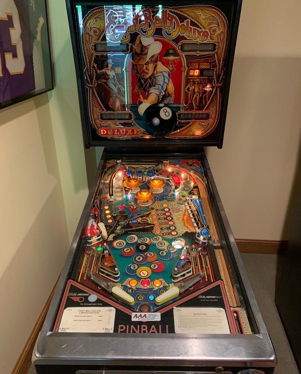 ThePinScientist's tweet photo. Before and after LED installation on an Eight Ball Deluxe (Bally) that I worked on for a client. She’s perdy. 🤩

https://t.co/YCKwAa00I0 

#Pinball
#PinballRepair
#PinballRestorations
#PinballCollector
#Gameroom
#SolidStatePinball
#SolidState
#Restoration
#FixingIt
#Hobby https://t.co/RoJ7YauZ1q